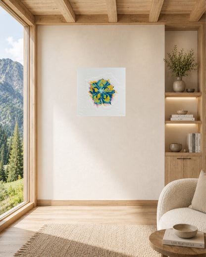 Blomster maleri til vegg
