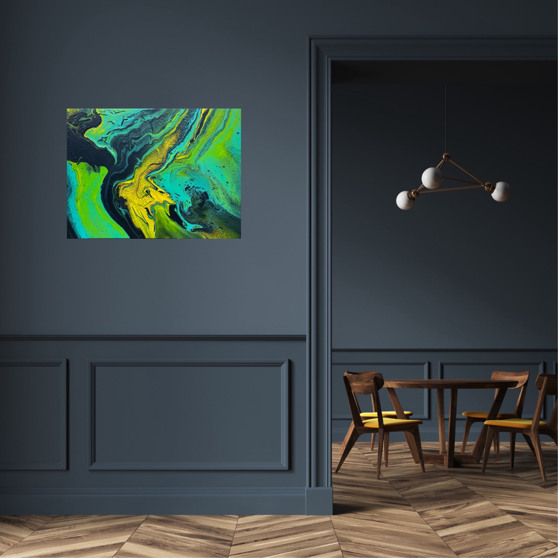Fargerik original kunst. Fargerikt maleri til stuen. Malt av bergenskunstner Naysha.