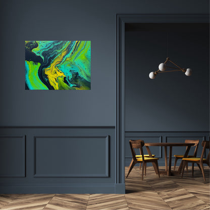 Fargerik original kunst. Fargerikt maleri til stuen. Malt av bergenskunstner Naysha.