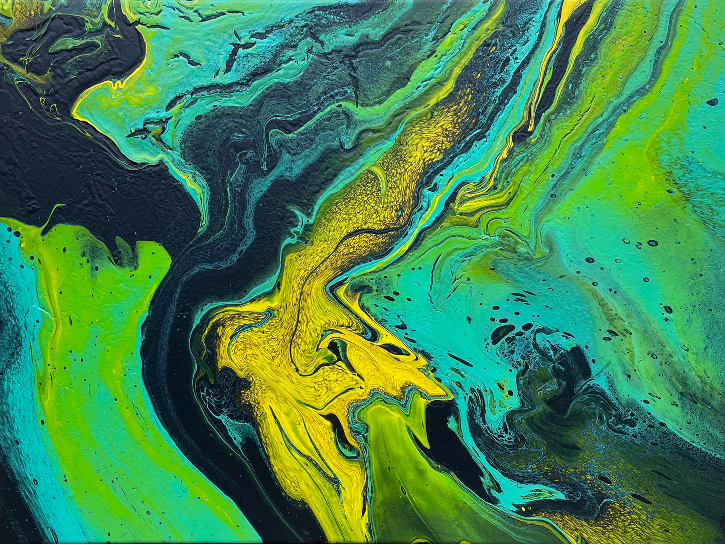 Fargerik original kunst. Fargerikt maleri til stuen. Malt av bergenskunstner Naysha.