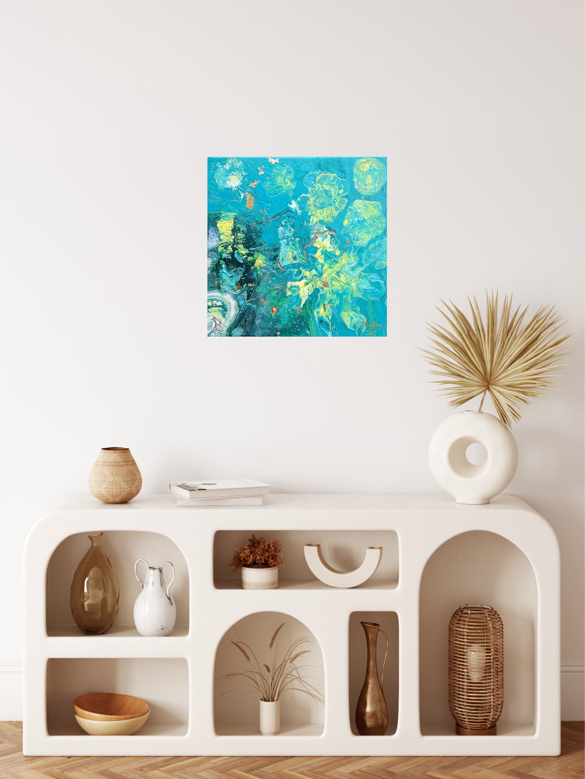Fargerikt bilde til vegg - abstrakt original kunst