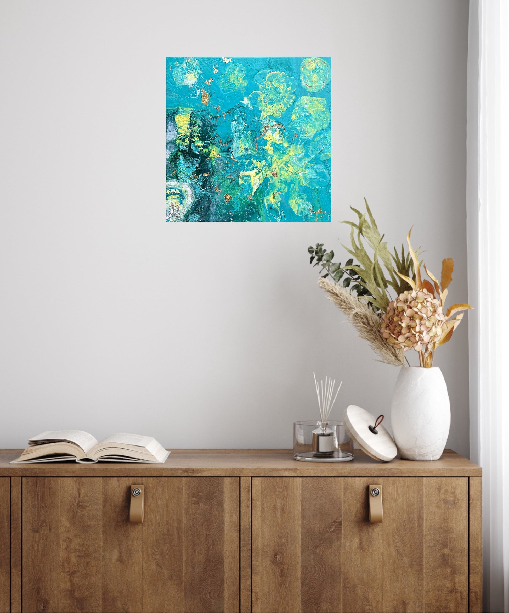 Fargerikt veggbilde - Fargerikt hjem - Original kunst