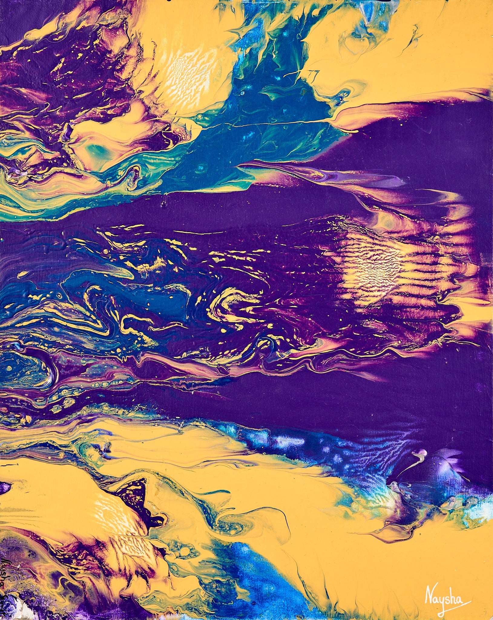 Fargerikt maleri. Magisk bilde til veggen. Spirituell kunst.