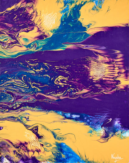 Fargerikt maleri. Magisk bilde til veggen. Spirituell kunst.