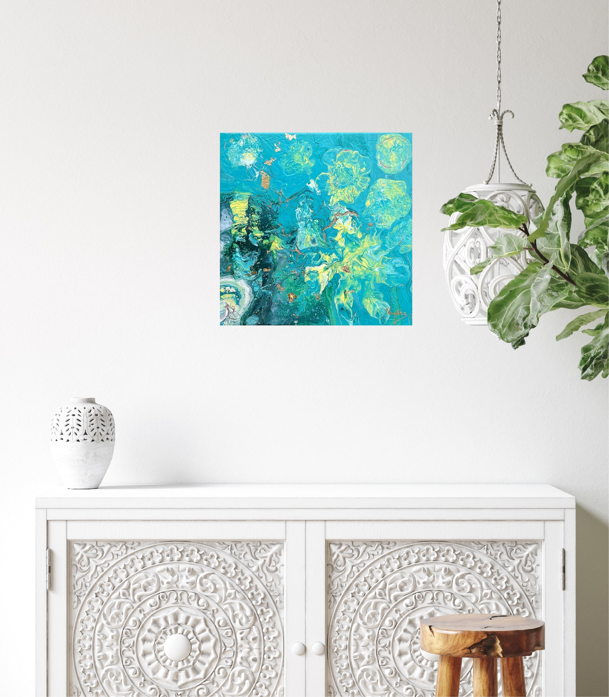 Fargerikt veggbilde - Fargerikt hjem - Original kunst