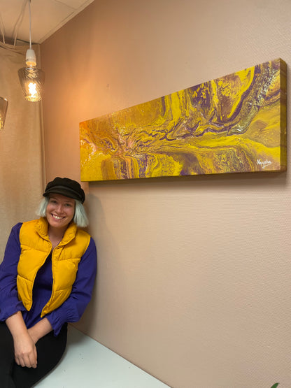Kunstverk hos Tid for yoga, yogastudio i Bergen. Maleri av bergenskunstner Naysha