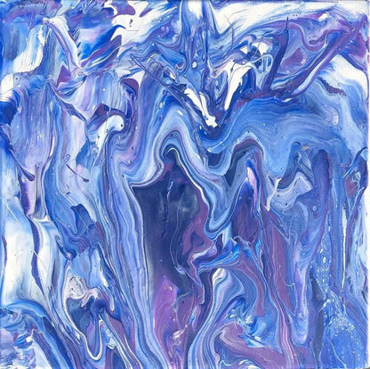 Lite fargerikt maleri. Healing maleri. Kunst til salgs på nett.