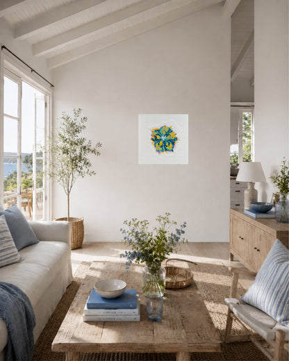 Nydelig abstrakt kunst - Blomster Maleri til stuen