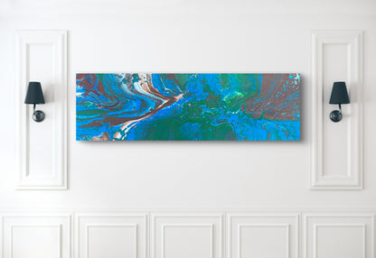 Spirituell kunst. Maleri av ørn. Avlangt maleri