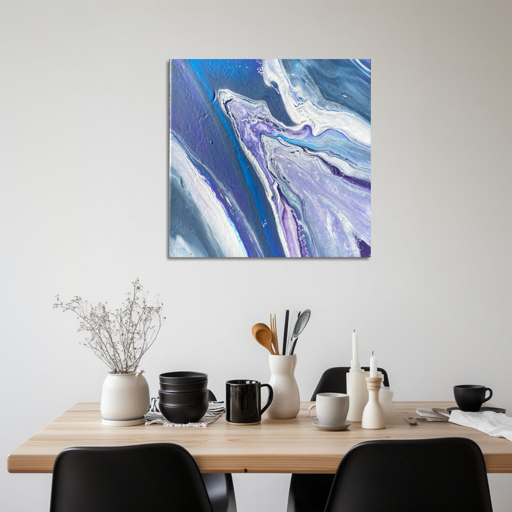 Spirituell kunst. Lite bilde over spisebord.