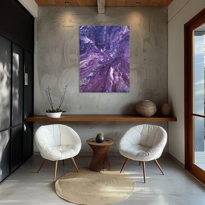 Spirituell kunst ametyst. Healing maleri