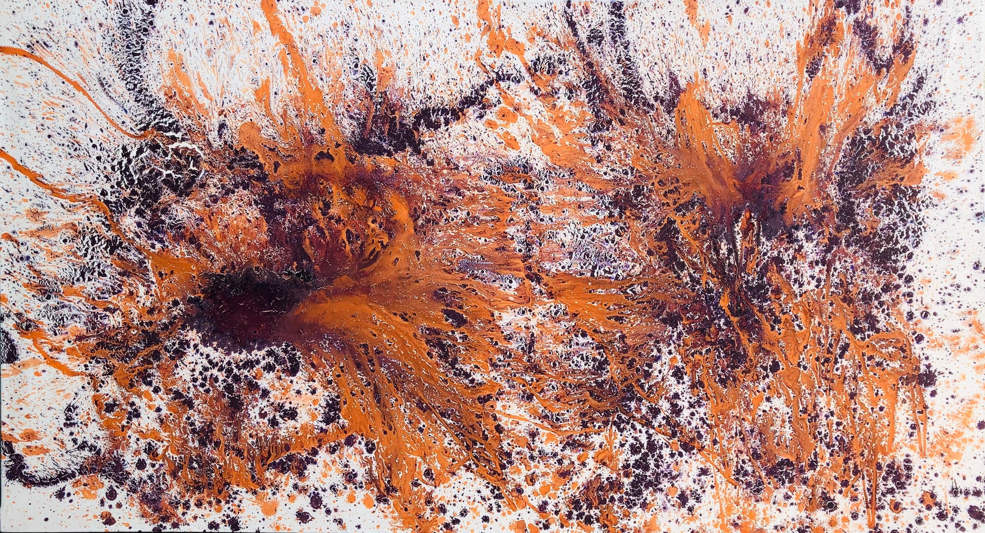 Stort Fargerikt maleri over sofaen. Stort maleri til stue. Original kunst av Naysha. 